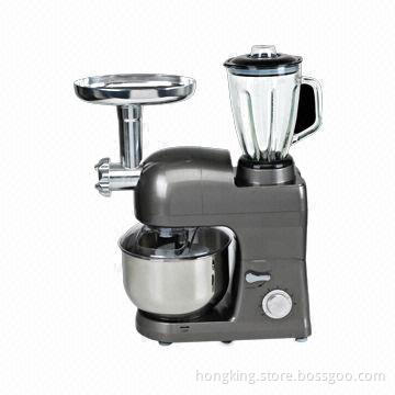 Multifunction Food Mixer, Can Meat Grinding, Blending and Egg Beating, Mixing and Pasta Maker